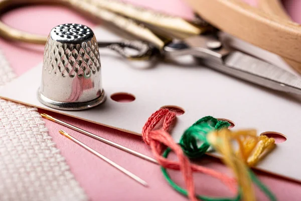 Conjunto de bordados para costura cruzada — Foto de Stock