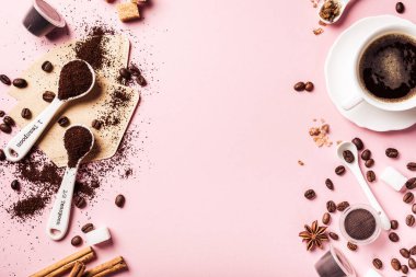 Kahveli yemek arkaplanı.