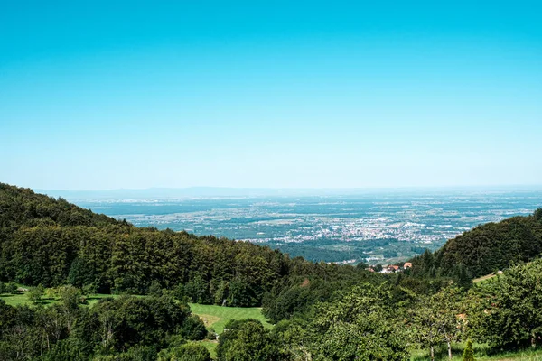 Typische Landschaft in Sasbachwalden, Schwarzwald, Deutschland — Stockfoto