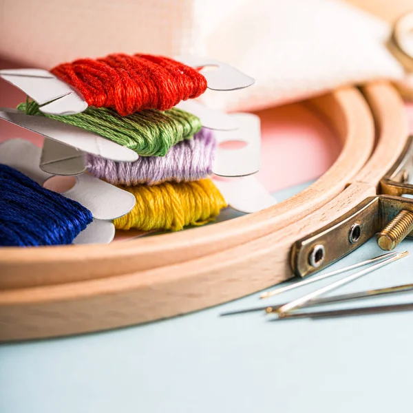 Conjunto de bordados para costura cruzada — Foto de Stock