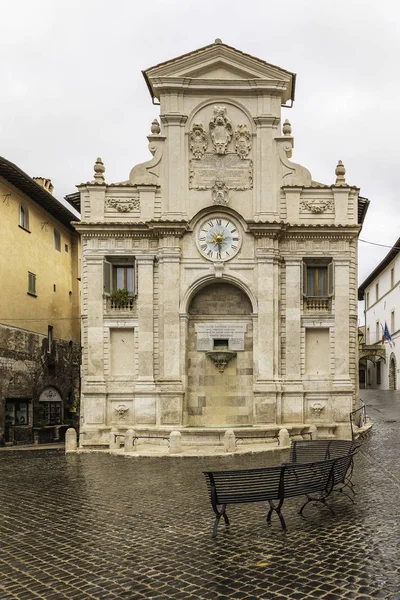 Fachada Uma Igreja Spoleto — Fotografia de Stock