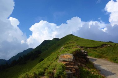 Tayvan ünlü manzara: Hualien Tayvan'da Hehuan dağ Taroko Milli Parkı içinde yer alan