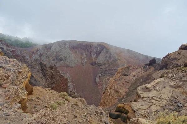 Paisagem Uma Trilha Para Caminhadas Gr131 Ruta Los Volcanes Ilha — Fotografia de Stock