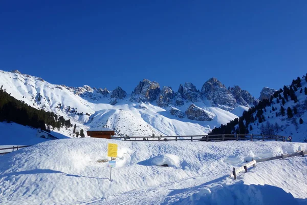 Paisagem Inverno Torno Kemater Alm Tirol Áustria Europa — Fotografia de Stock