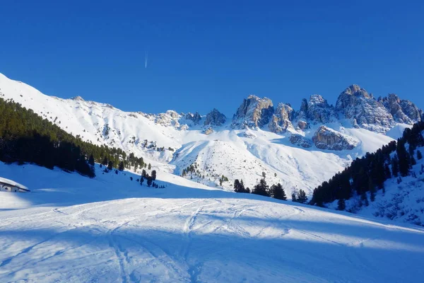 Paisagem Inverno Torno Kemater Alm Tirol Áustria Europa — Fotografia de Stock