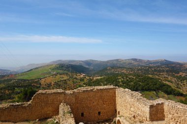 Ajloun Kuzey Ürdün, Orta Doğu bulunan kale