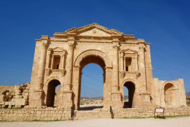 Bulunan Kuzey Ürdün, Jerash, Ortadoğu sitesinde UNESCO koruma