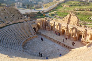 Bulunan Kuzey Ürdün, Jerash, Ortadoğu sitesinde UNESCO koruma