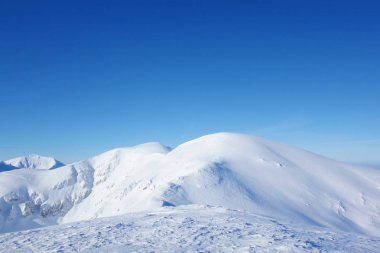 Kopa Kondracka tepesinden kışın, Zakopane Tatry içinde yer alan
