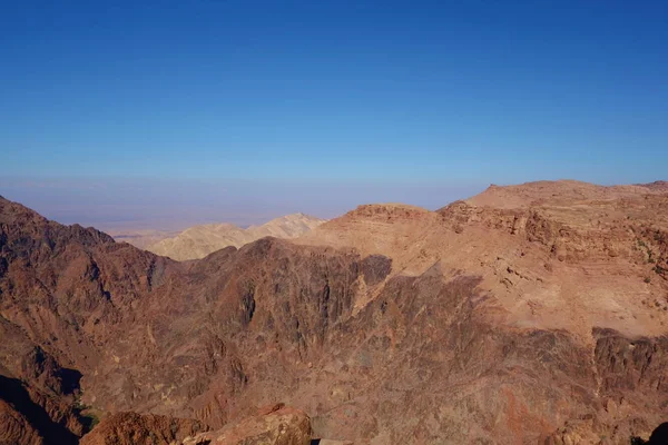 Starożytne Opuszczone Rock Miasto Petra Jordanii Jako Atrakcja Turystyczna Położony — Zdjęcie stockowe