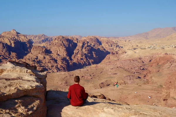 Alte Verlassene Felsenstadt Petra Jordanien Als Touristenattraktion Jordanien — Stockfoto