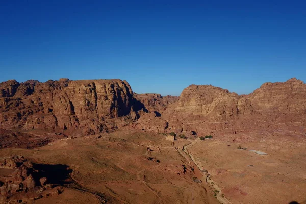 Alte Verlassene Felsenstadt Petra Jordanien Als Touristenattraktion Jordanien — Stockfoto