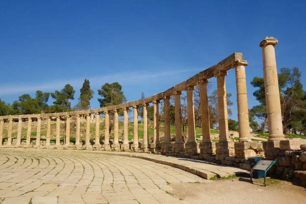 Unesco Protegido Local Localizado Norte Jordânia Jerash Oriente Médio — Fotografia de Stock