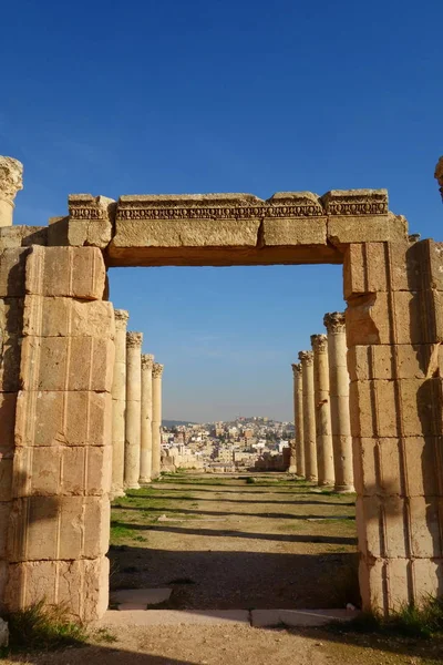 Unesco Protegido Local Localizado Norte Jordânia Jerash Oriente Médio — Fotografia de Stock