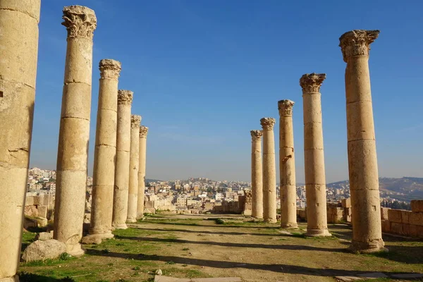 Unesco Protegido Local Localizado Norte Jordânia Jerash Oriente Médio — Fotografia de Stock