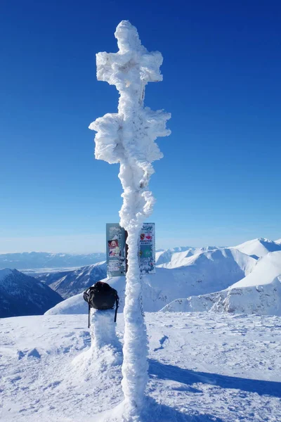 Cima Kopa Kondracka Durante Inverno Zakopane Situato Tatry — Foto Stock