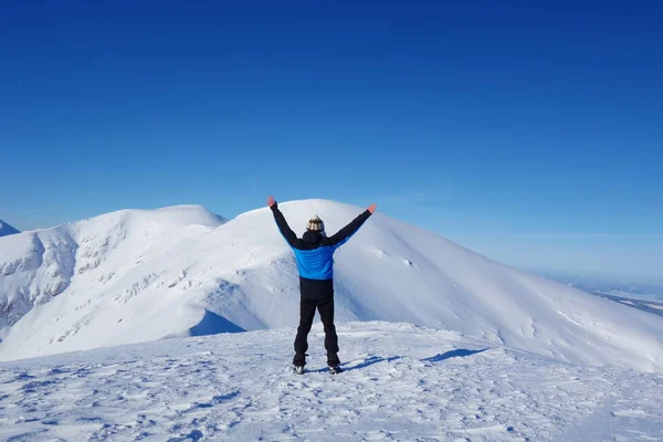 Joven Cima Kopa Kondracka Durante Invierno Zakopane Ubicado Tatry —  Fotos de Stock