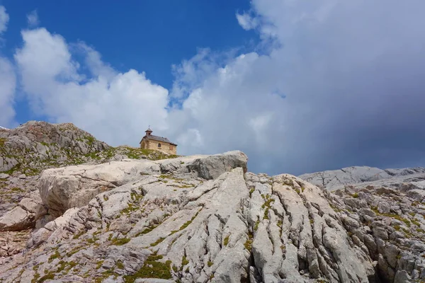 Unterer Eissee Bajo Glaciar Dachstein Cerca Simonyhutte Los Alpes Austríacos —  Fotos de Stock