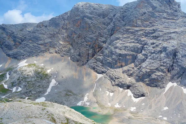 Unterer Eissee Bajo Glaciar Dachstein Cerca Simonyhutte Los Alpes Austríacos —  Fotos de Stock