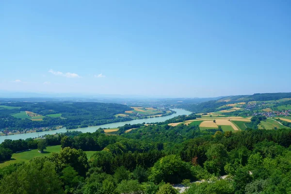 Wachau Danúbio Visto Maria Taferl Áustria Perto Melk Europa — Fotografia de Stock