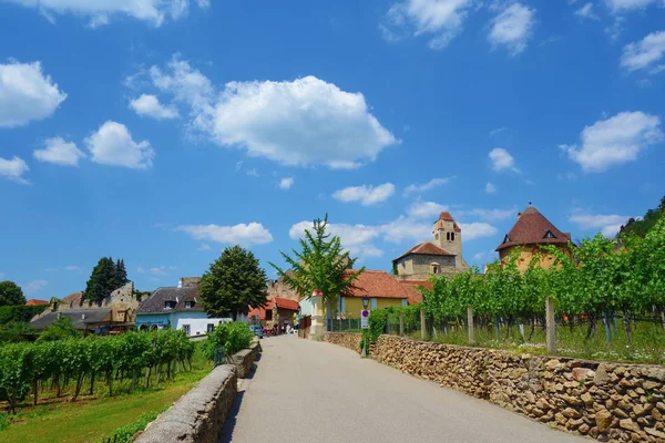 Cidade Histórica Durnstein Famoso Rio Danúbio Região Baixa Áustria Áustria — Fotografia de Stock