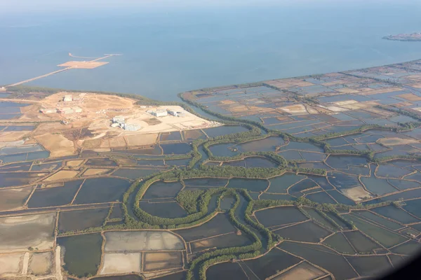 Indonesia Sulawesi Selatan Maros Veduta Aerea Makassar — Foto Stock