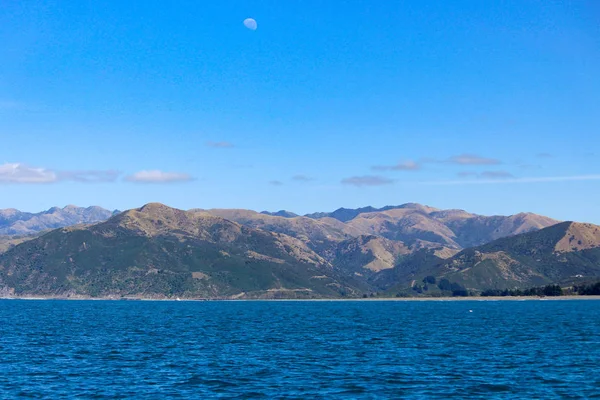 Nieuw Zeeland Zuidereiland Canterbury South Bay Kaikoura Schilderachtige Bergen Weergave — Stockfoto