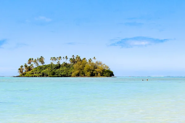 Kochinseln Rarotonga Tropische Insel Türkisfarbenen Wasser — Stockfoto