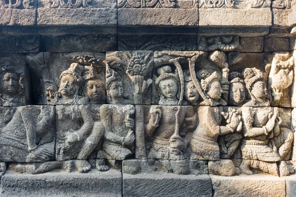 Indonésie Java Tengah Magelang Zdi Chrámu Buddhistický Chrám Chrám Borobudur — Stock fotografie