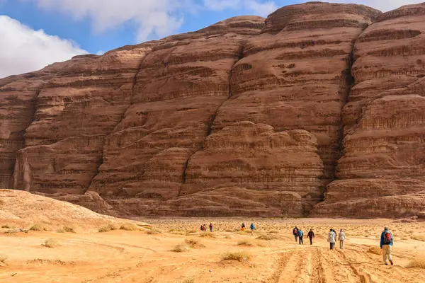 Jordan Akaba Gouvernement Wadi Rum Wadi Rum Pustynny Płaskowyż Południowej — Zdjęcie stockowe