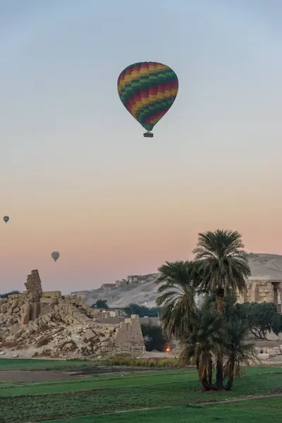 Ballons Survolant Bagan Old Bagan Région Mandalay Myanmar — Photo