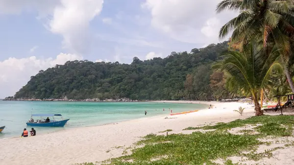 Malaysia Kuala Besut Terengganu Och Forested Med Sandstrand Perhentian Besar — Stockfoto