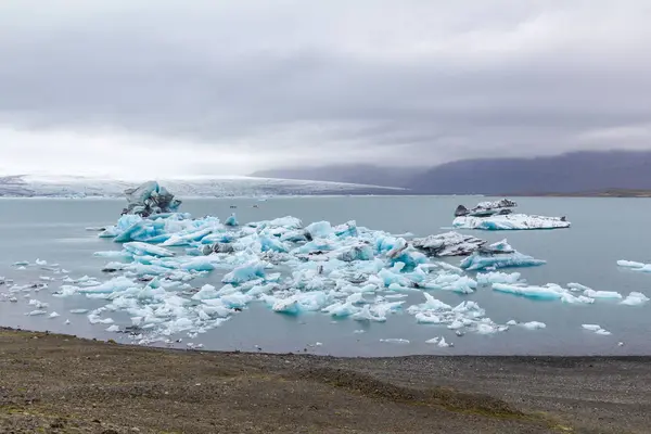 Vue Panoramique Glacier Vatnajokull Des Montagnes Islande — Photo