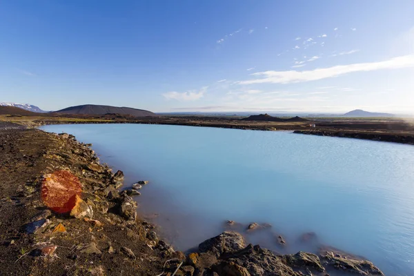 Islandia Relaksując Się Największym Spa Odkryty — Zdjęcie stockowe