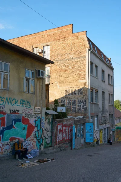 Belgrade Serbia May 2018 Morning City View Kamenicka Street Elderly — Stock Photo, Image