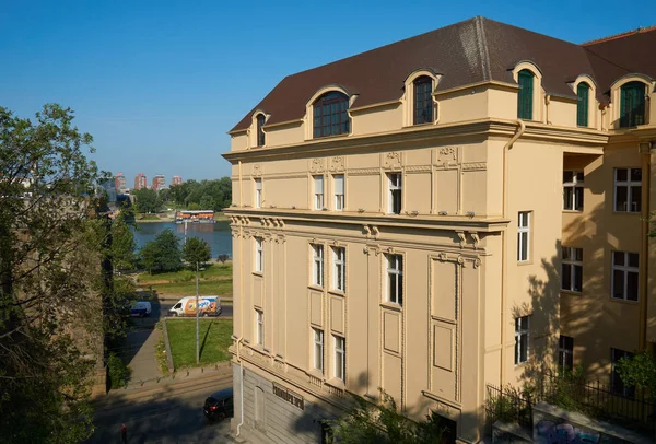 Belgrad Serbien Mai 2018 Morgenblick Auf Das Schöne Haus Des — Stockfoto