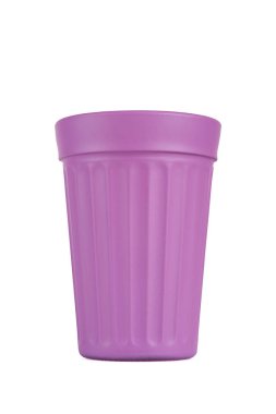 Bir pembe boyalı cam üzerinde beyaz izole