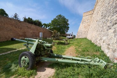 Kalemegdan kale, Belgrad, Sırbistan askeri müzede. Ön Gree top