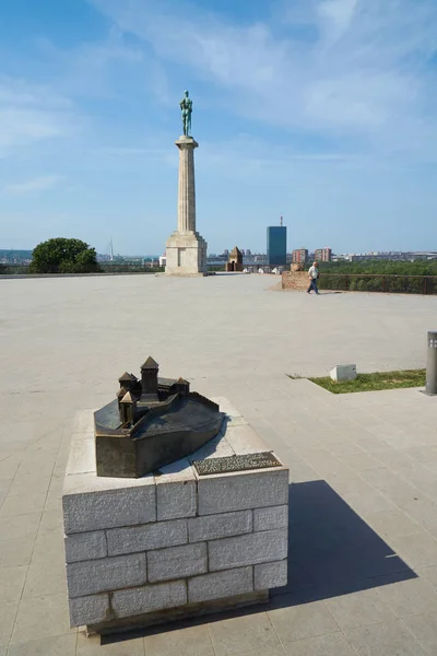 Belgrade Servië Mei 2018 Maquette Van Het Kasteel Belgrado Fort — Stockfoto