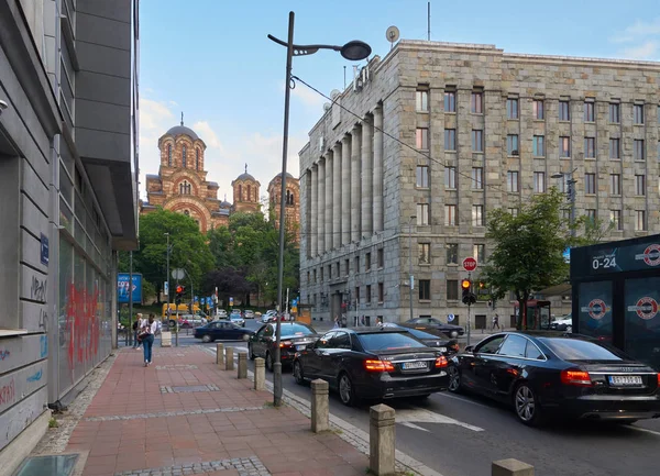 Belgrade Serbia May 2018 View Church Saint Mark Main Office — Stock Photo, Image