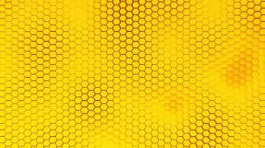 Güzel sarı hexagrid arka plan dalgalar ile.