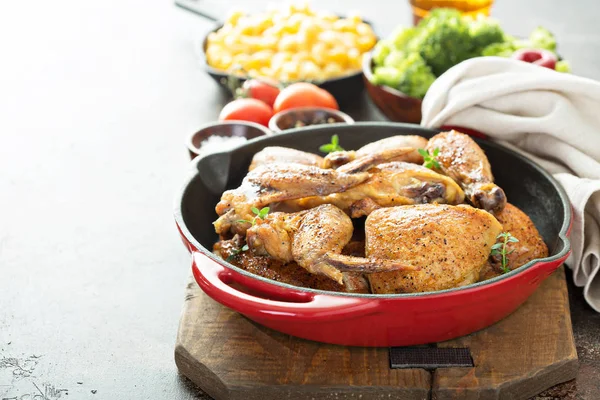 Grilled or smoked chicken — Stock Photo, Image