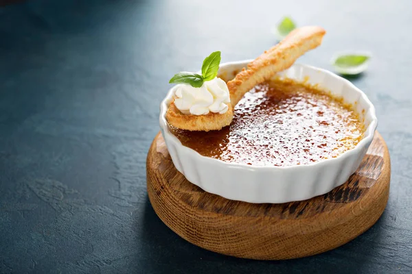 Postre de crema brulee — Foto de Stock