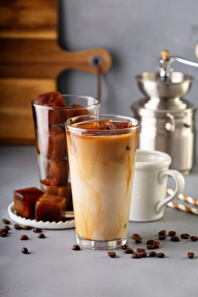 Café helado en vasos altos — Foto de Stock