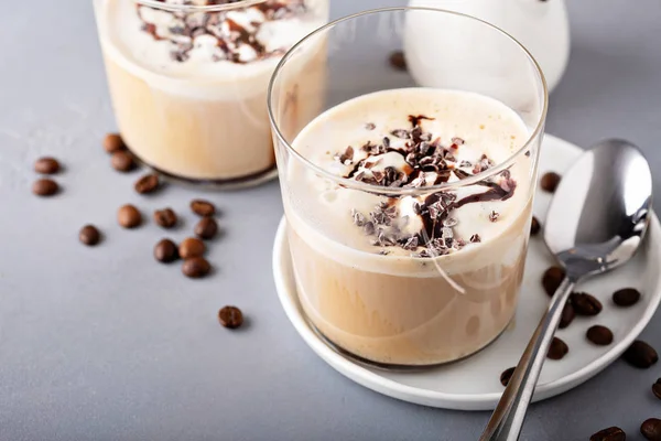 Café affogato à la crème glacée vanille — Photo