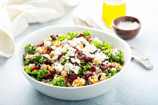 Kale and quinoa salad with chickpeas — Stock Image Kale and quinoa salad with chickpeas Stock Photo