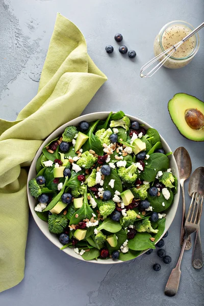 Ensalada fresca de espinacas y feta —  Fotos de Stock