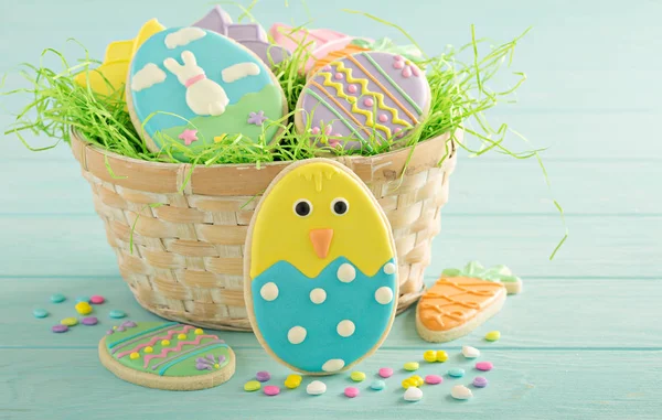 Biscotti decorati Pasqua — Foto Stock