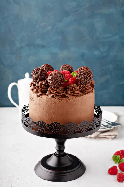 Кава шоколад торт — стокове фото