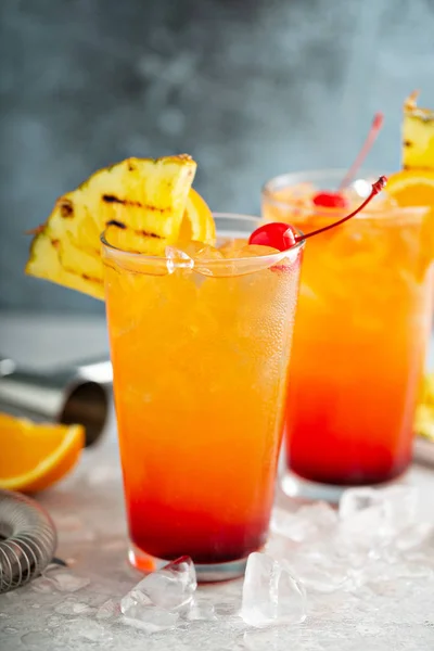 Cóctel Tequila Sunrise — Foto de Stock